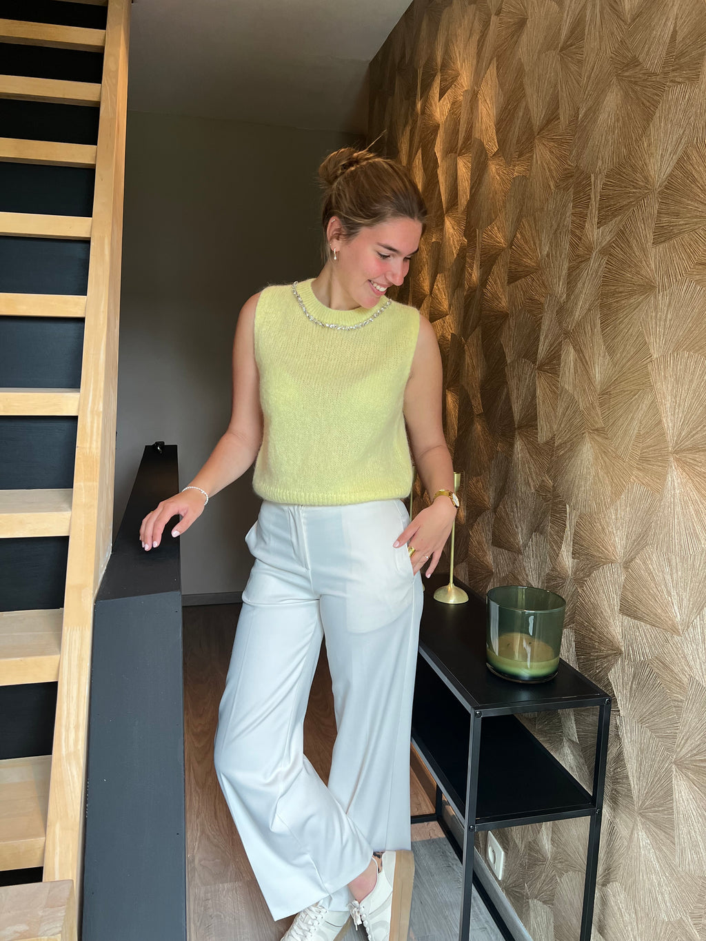 Debardeur met steentjes