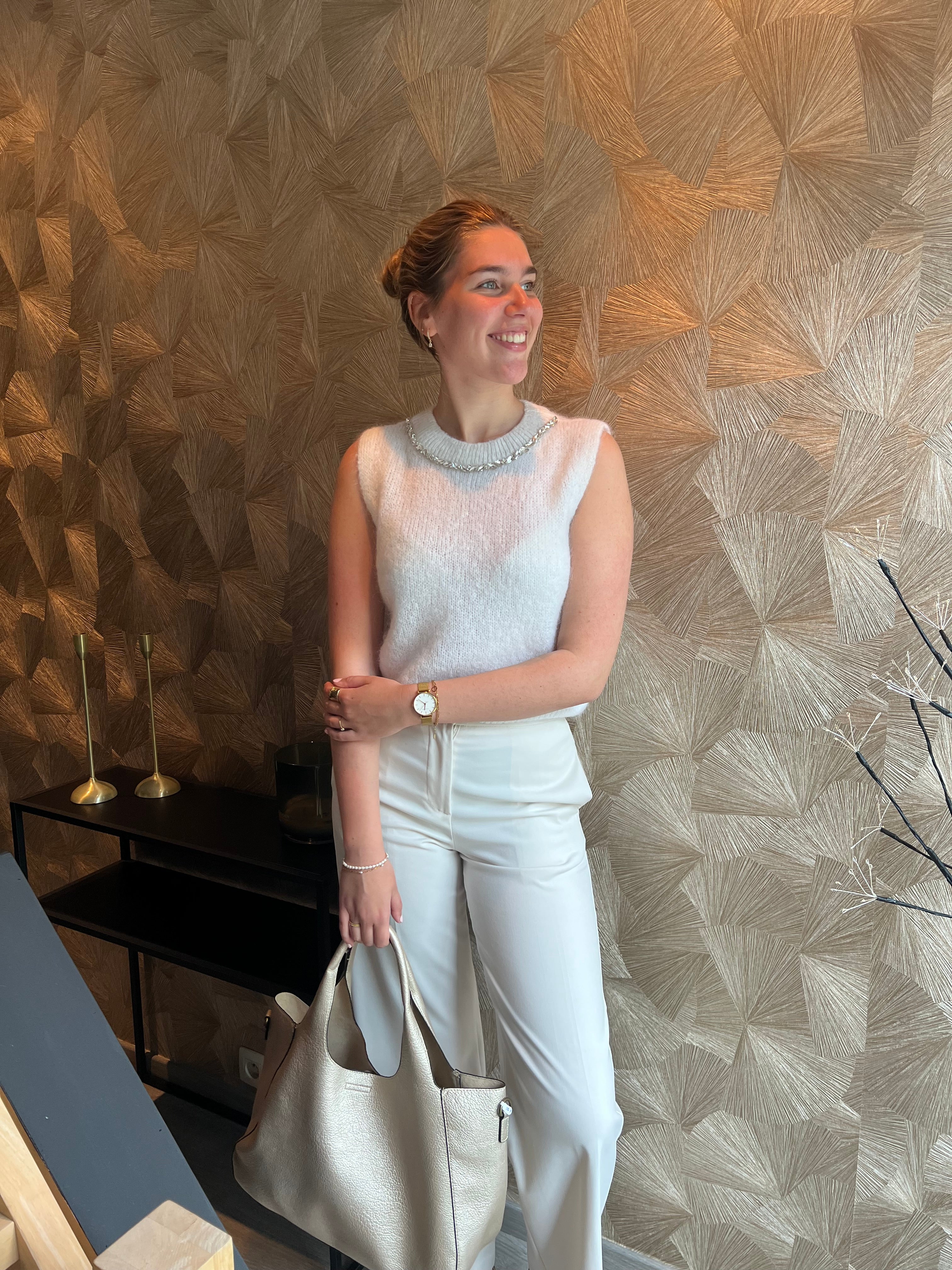 Debardeur met steentjes